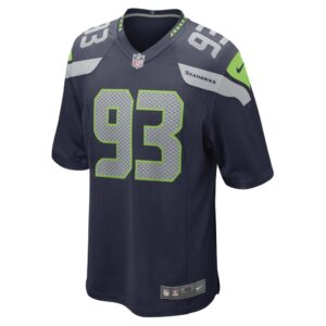 Men's Seattle Seahawks Shelby Harris Nike College Navy Game Player Jersey