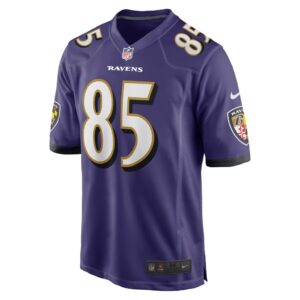 Men's Baltimore Ravens Shemar Bridges Nike Purple Player Game Jersey