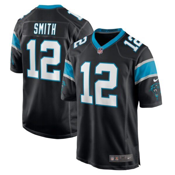 Men's Carolina Panthers Shi Smith Nike Black Game Jersey