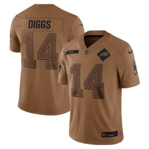 Stefon Diggs Buffalo Bills Nike 2023 Salute To Service Limited Jersey - Brown