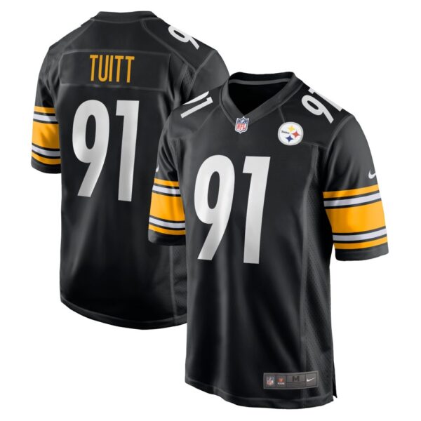 Men's Nike Stephon Tuitt Black Pittsburgh Steelers Game Team Jersey