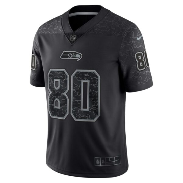 Men's Seattle Seahawks Steve Largent Nike Black Retired Player RFLCTV Limited Jersey