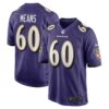 Men's Baltimore Ravens Steven Means Nike Purple Game Player Jersey