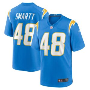 Men's Los Angeles Chargers Stone Smartt Nike Powder Blue Game Player Jersey