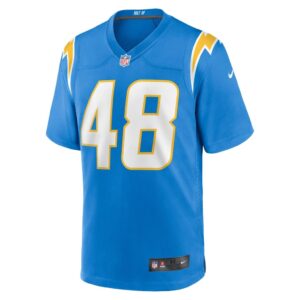 Men's Los Angeles Chargers Stone Smartt Nike Powder Blue Game Player Jersey