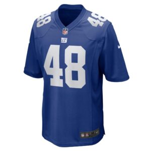 Men's New York Giants Tae Crowder Nike Royal Team Game Jersey