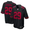 Men's San Francisco 49ers Talanoa Hufanga Nike Black Fashion Game Jersey