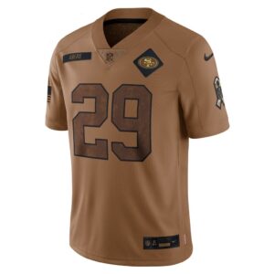 Talanoa Hufanga San Francisco 49ers Nike 2023 Salute To Service Limited Jersey - Brown