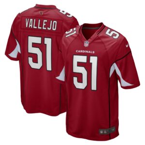 Men's Arizona Cardinals Tanner Vallejo Nike Cardinal Game Jersey