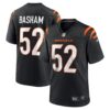 Men's Cincinnati Bengals Tarell Basham Nike Black Team Game Jersey