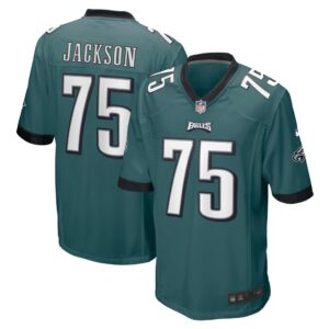 Men's Philadelphia Eagles Tarron Jackson Nike Midnight Green Game Jersey