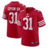 Men's San Francisco 49ers Tashaun Gipson Sr. Nike Scarlet Home Game Player Jersey