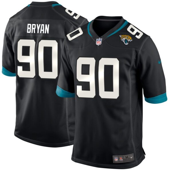 Men's Nike Taven Bryan Black Jacksonville Jaguars Game Player Jersey