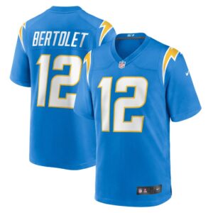 Men's Los Angeles Chargers Taylor Bertolet Nike Powder Blue Home Game Player Jersey