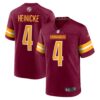 Men's Washington Commanders Taylor Heinicke Nike Burgundy Game Jersey