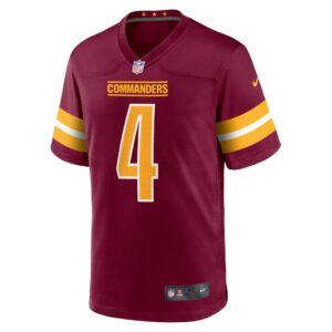 Men's Washington Commanders Taylor Heinicke Nike Burgundy Player Game Jersey