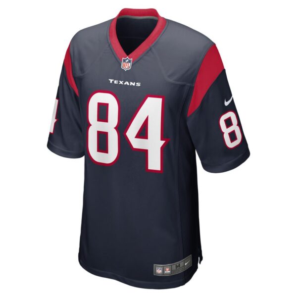 Men's Houston Texans Teagan Quitoriano Nike Navy Game Player Jersey