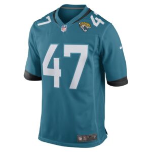 Men's De'Shaan Dixon Jacksonville Jaguars Nike Teal Team Game Player Jersey