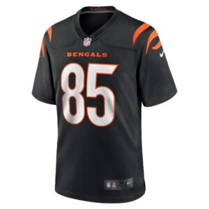 Men's Cincinnati Bengals Tee Higgins Nike Black Game Jersey