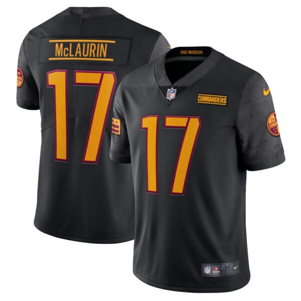 Men's Washington Commanders Terry McLaurin Nike Black Alternate Vapor Limited Jersey