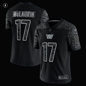 Men's Washington Commanders Terry McLaurin Nike Black RFLCTV Limited Jersey