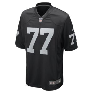 Men's Las Vegas Raiders Thayer Munford Jr. Nike Black Game Player Jersey