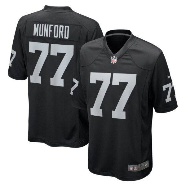 Thayer Munford Jr. Las Vegas Raiders Nike Team Game Jersey - Black