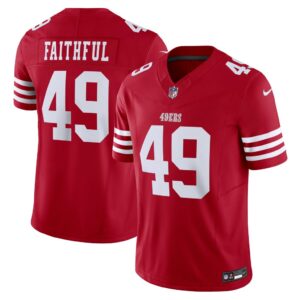 Men's San Francisco 49ers The Faithful Nike Scarlet Vapor F.U.S.E. Limited Jersey