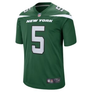 Men's New York Jets Thomas Morstead Nike Gotham Green Game Player Jersey