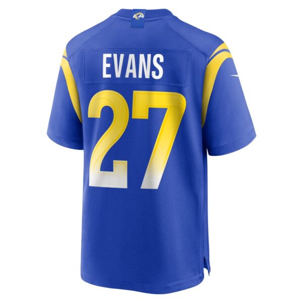 Men's Los Angeles Rams Tiyon Evans Nike Royal Home Game Jersey