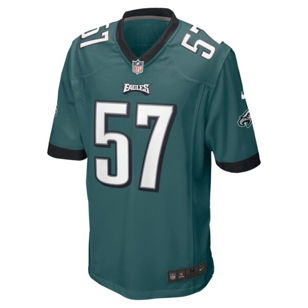 Men's Philadelphia Eagles T.J. Edwards Nike Midnight Green Game Jersey