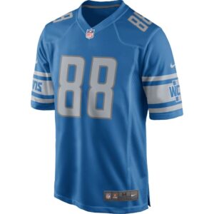 Men's Detroit Lions T.J. Hockenson Nike Blue Game Jersey