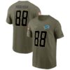 Men's Detroit Lions T.J. Hockenson Nike Olive 2022 Salute To Service Name & Number T-Shirt