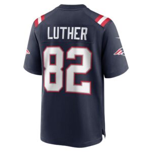 T.J. Luther New England Patriots Nike Team Game Jersey - Navy