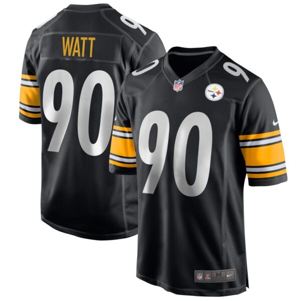 Men's Pittsburgh Steelers T.J. Watt Nike Black Game Jersey