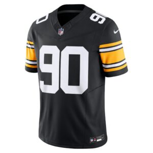 Men's Pittsburgh Steelers T.J. Watt Nike Black Vapor F.U.S.E. Limited Jersey