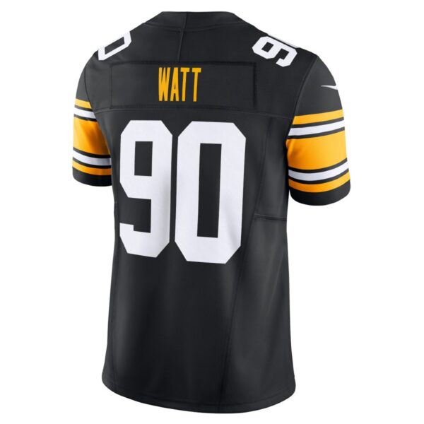 Men's Pittsburgh Steelers T.J. Watt Nike Black Vapor F.U.S.E. Limited Jersey