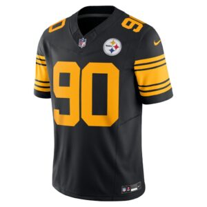 Men's Pittsburgh Steelers T.J. Watt Nike Black Vapor F.U.S.E. Limited Jersey