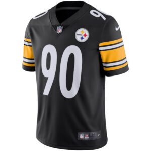 Men's Pittsburgh Steelers T.J. Watt Nike Black Vapor Untouchable Limited Jersey