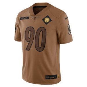 T.J. Watt Pittsburgh Steelers Nike 2023 Salute To Service Limited Jersey - Brown