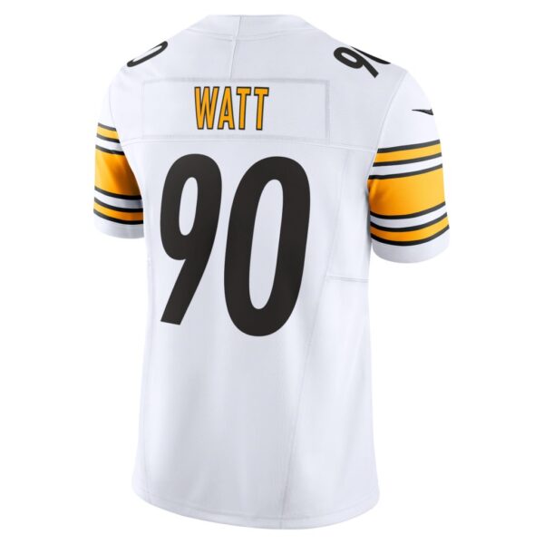 Men's Pittsburgh Steelers T.J. Watt Nike White Vapor F.U.S.E. Limited Jersey