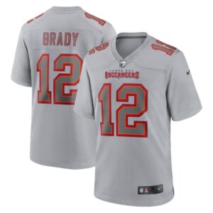 Men's Tampa Bay Buccaneers Tom Brady Nike Gray Atmosphere Fashion Game Jersey