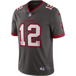 Men's Nike Tom Brady Pewter Tampa Bay Buccaneers Alternate Vapor Limited Jersey