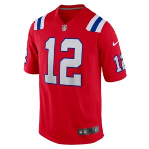 Men's New England Patriots Tom Brady Nike Red Retired Game Jersey