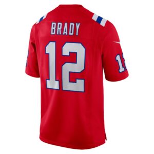 Men's New England Patriots Tom Brady Nike Red Retired Game Jersey