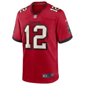 Men's Tampa Bay Buccaneers Tom Brady Nike Red Game Player Jersey