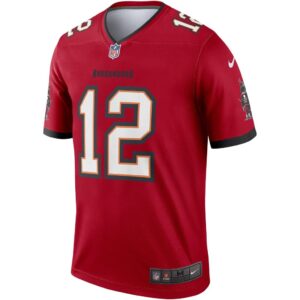 Men's Nike Tom Brady Red Tampa Bay Buccaneers Legend Jersey