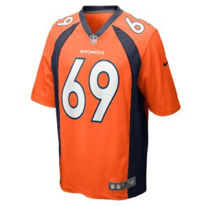 Men's Denver Broncos Tom Compton Nike Orange Game Player Jersey