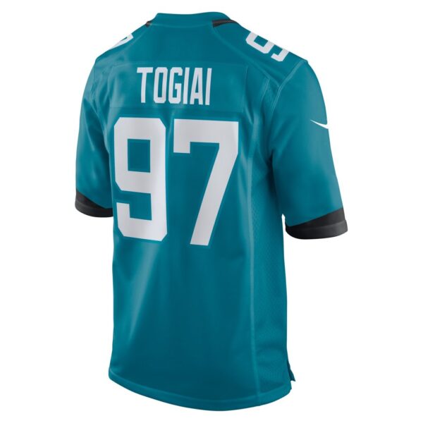 Tommy Togiai Jacksonville Jaguars Nike Team Game Jersey - Teal