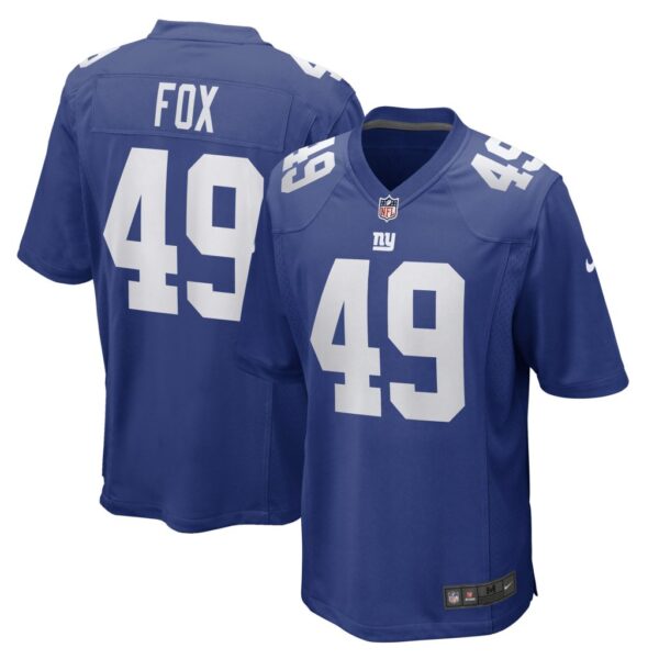 Men's New York Giants Tomon Fox Nike Royal Game Player Jersey